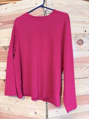 Jones New York Red Long-Sleeve Crewneck Top Size 3X